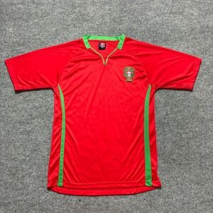 Portugal National Football Team Jersey Shirt Size Medium Red Short Sleeve